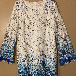 WOMENS KAMANA  SPRING/SUMMER DRESS ---EYELET FEATURE LARGE